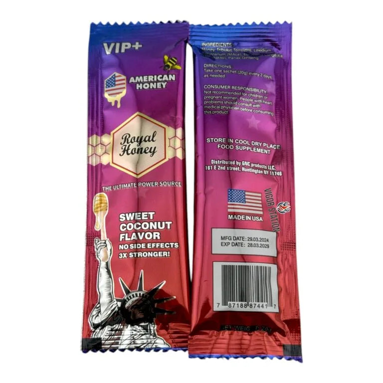 American Royal Honey 12 Packs - Vitalhoneyus Vitalhoneyus Default Title