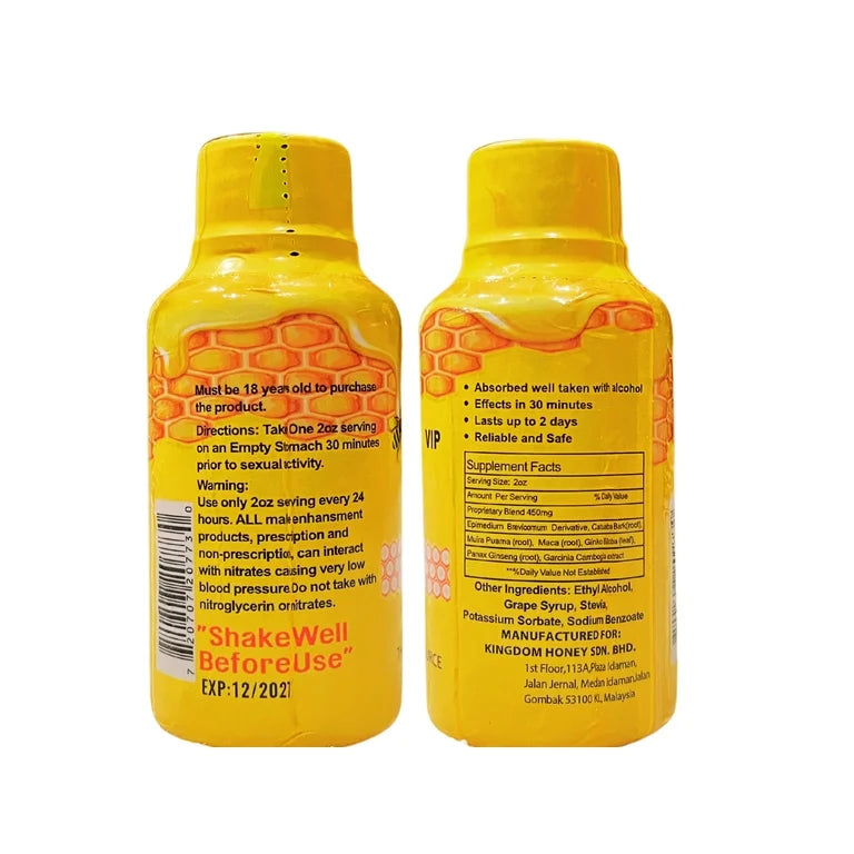 Vip Royal honey shots (12 bottles) - VITAL HONEY STORE